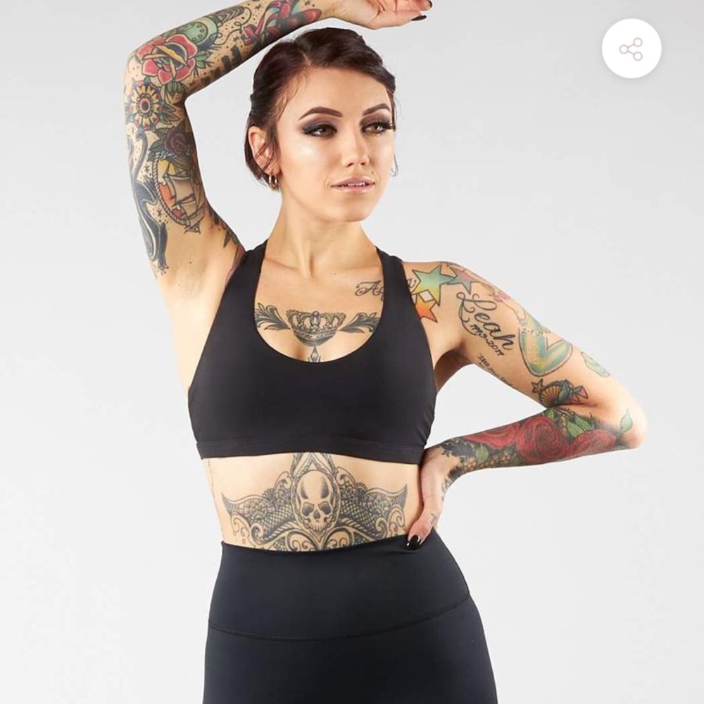 BuffBunny Sports Bra Large Black